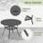 4-Person Outdoor Patio Dining Set With Swivel Dining Chairs-73089597