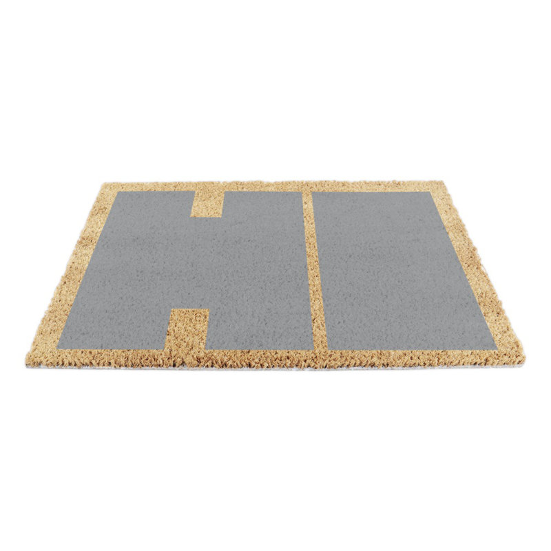 Lukshya Hi Kitchen Mat, Grey/Yellow