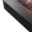 Rashid Square Concrete Propane Smokeless Fire Pit Table with Lid-458602980