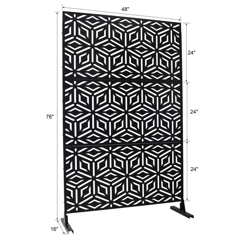 Écran d'intimité pour l'extérieur et l'intérieur , Noir, noir, noir, noir