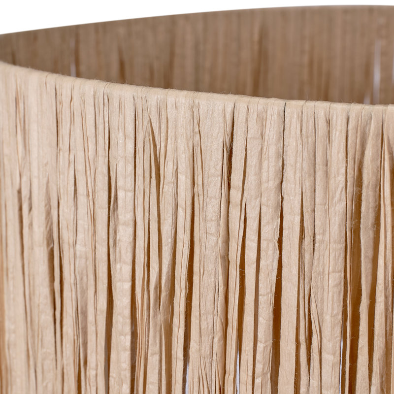 Natural Raffia Drum Lamp Shade (Uno), 17cm H x 30cm W x 30cmD