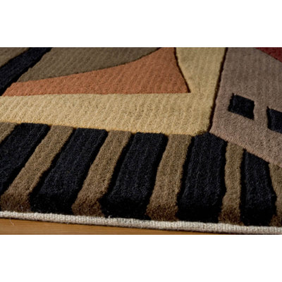 New Wave Wool Abstract Area Rug
