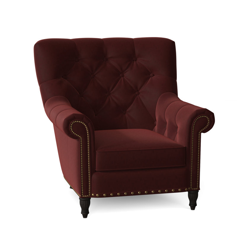 Kirby Leather Club Chair, #9 & #54 French Natural, Anilina Cacao Genuine Leather, Cobblestone