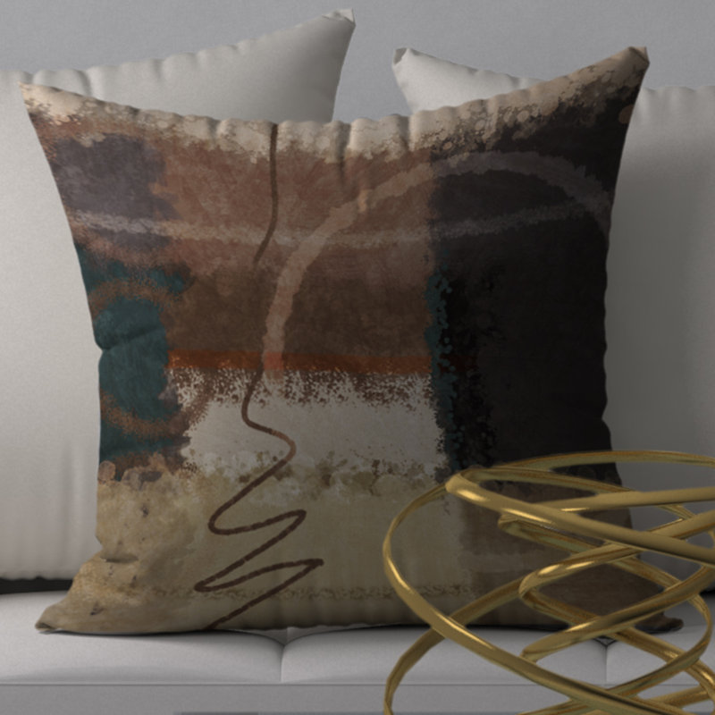 Housse de coussin carrée silencieuse et insert, 18" x 18"