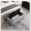 Repose-pieds 48 po avec rangement, banc de rangement pour repose-pieds-1165400255