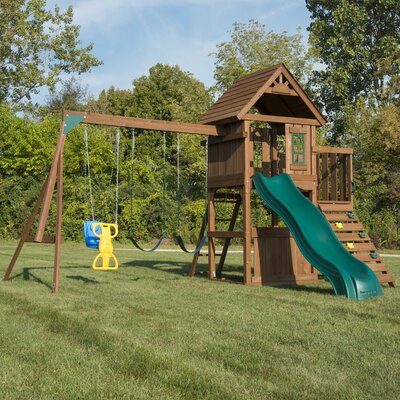 Swing-n-Slide Tioga Fort Wooden Play Swing Set & Reviews | Wayfair