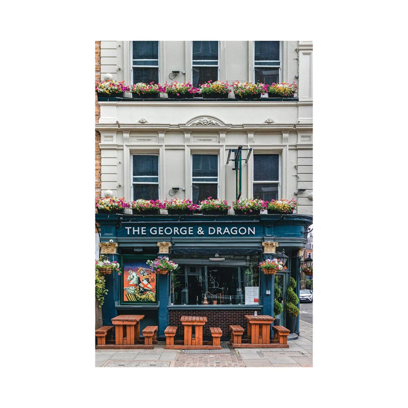 Pubs In London by The Urbanteller - Gallery-Wrapped Canvas Giclée on Canvas, 66.04 cm H x 45.72 cm W, Wrapped Canvas