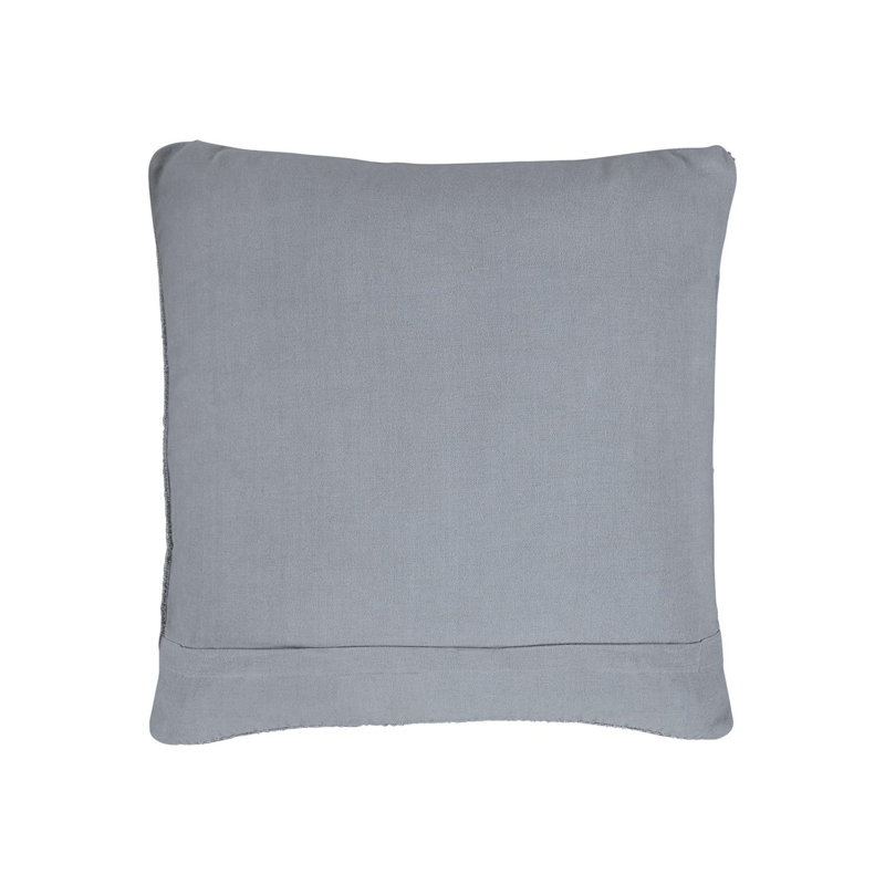 Larae 20'' Gray Textured Square Throw Pillow