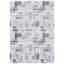 Tapis gris / noir à motif abstrait Zaid-1423133463
