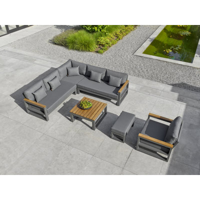 Soho Metal 5 - Person Seating Group with Cushions