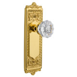 Egg & Dart Plate with Crystal Door Knob
