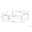 Kinard 3 Seater Faux Leather Sofa