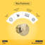 Poignée d'armoire ronde Brixwell BXB4531O74, diamètre 1-1 / 4 po, projection 1-1 / 8 po, zinc, finition laiton brossé