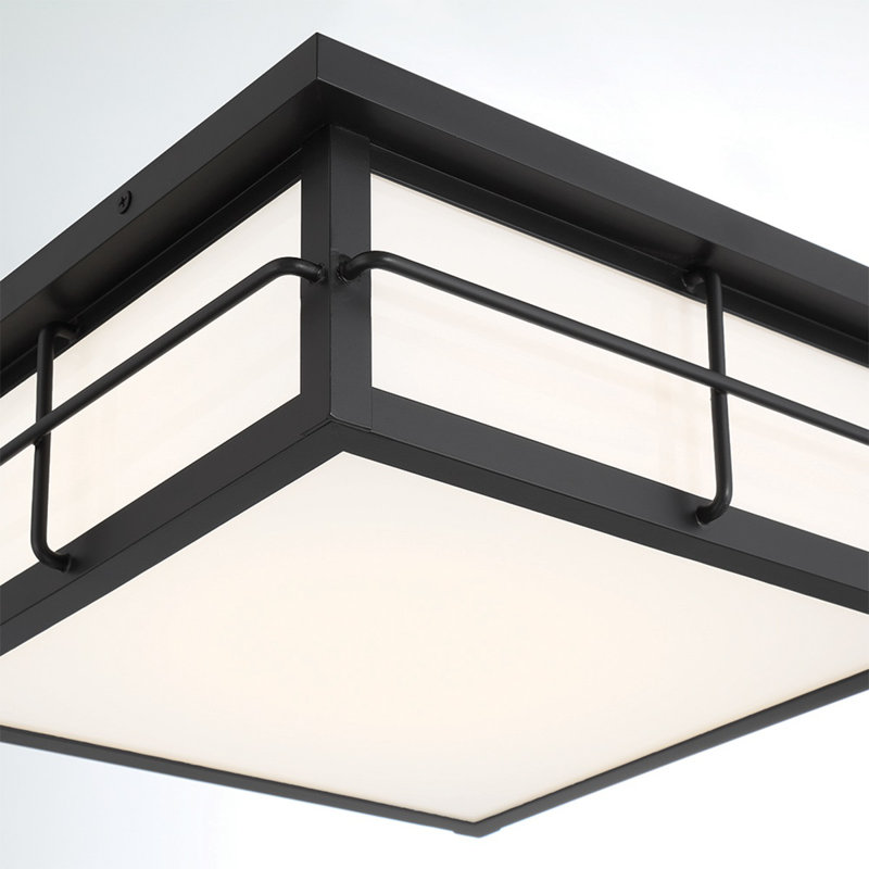  Plafonnier encastré 1 lumière en noir