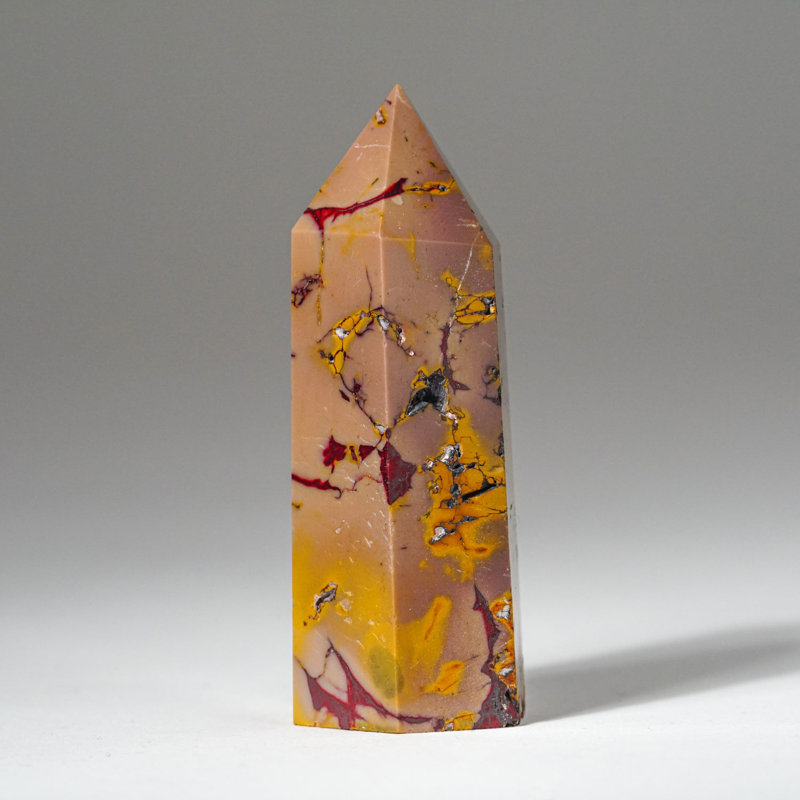 Genuine Polished Mookaite Point from Madagascar (0.25 lbs)