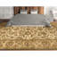 Hand Knotted Wool Oriental Area Rug in Ivvory And Gold