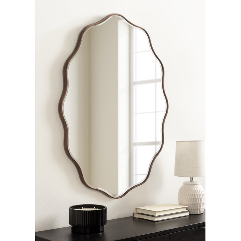 Miroir de salle de bain Scalloped, Bronze