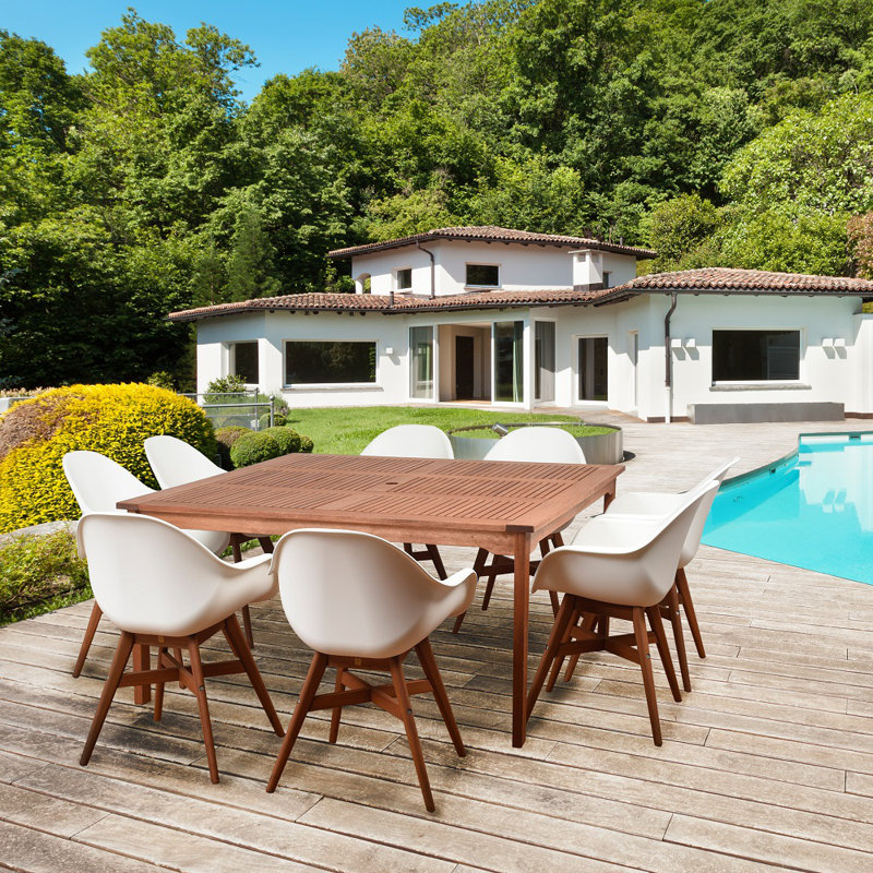 Kessinger 8 - Person Patio Dining Set with Square Table