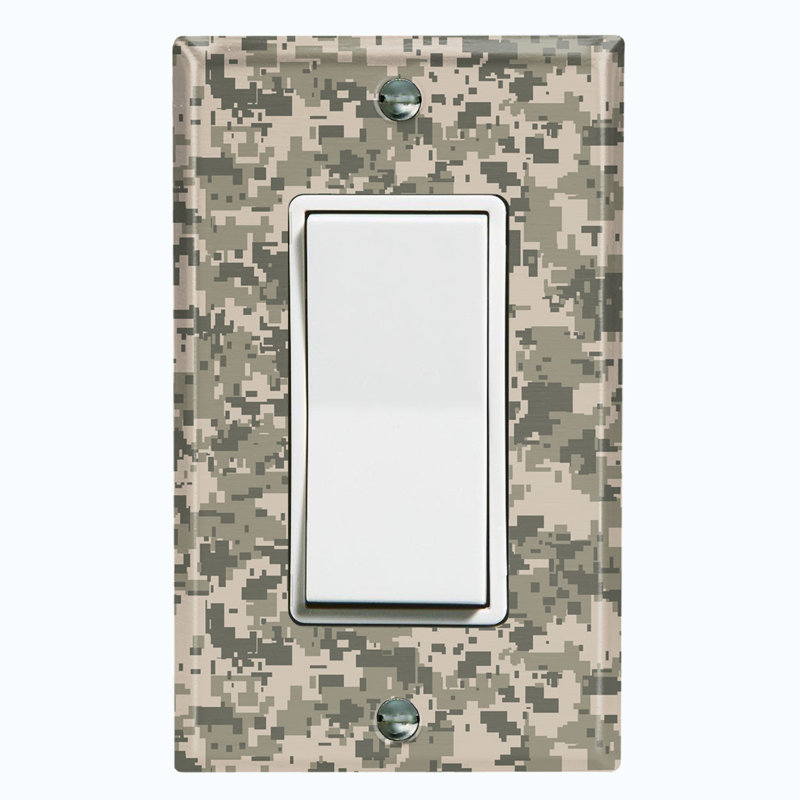 Plaque murale berçante Acu Camouflage 1-Gang