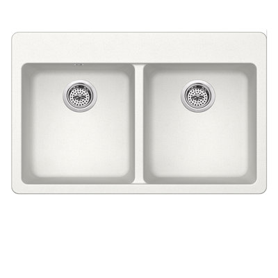33'' L Double Bowl Quartz Kitchen Sink