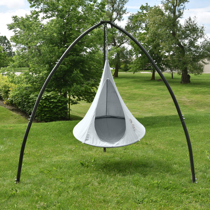 Cacoon - Island Vibe Hanging Chair, 120cm H x 120cm W x 120cm D, Grey