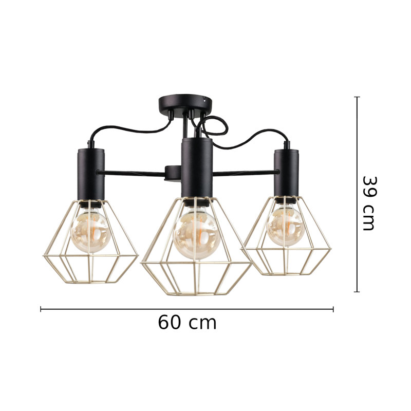 Odebolt 3 - Light Unique/Statement Chandelier