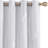 Spurgh Sliver Wave Foil Print Blackout Thermal Grommet Curtain Panels (Set of 2)-792607146-792607164
