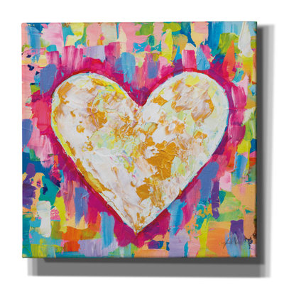 «Pure Love» par Jeanette Vertentes, art mural sur toile, 37 po x 37 po