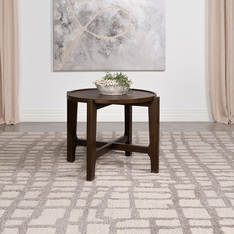 Mavis Round Solid Wood End Table