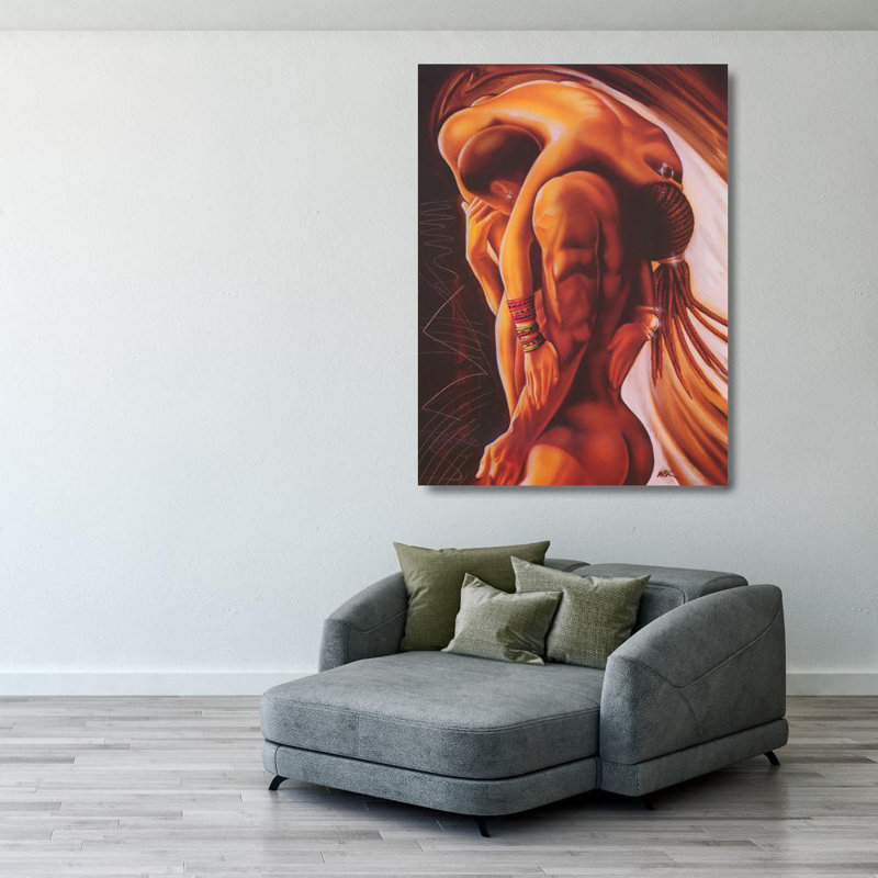 Taking Her Back, 38" H x 28" W