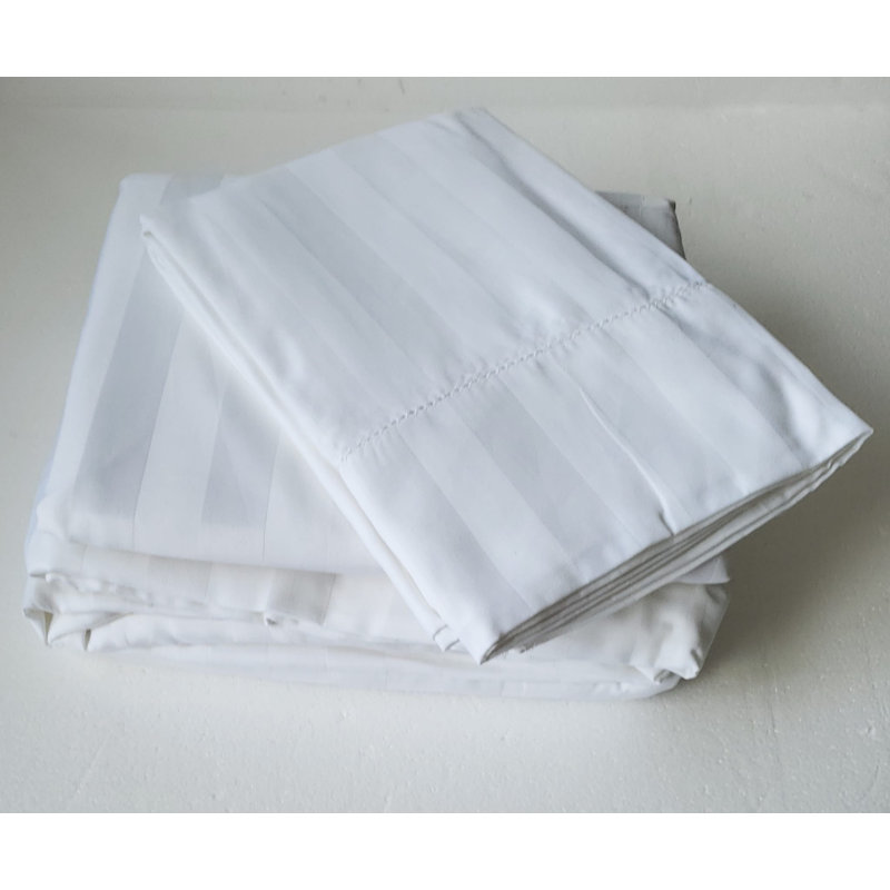 Ensemble de draps 100% coton 400 Tc, Très grand, Vert