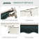HOMCOM 250cm W x 200cm D Fabric Cover Retractable Patio Awning
