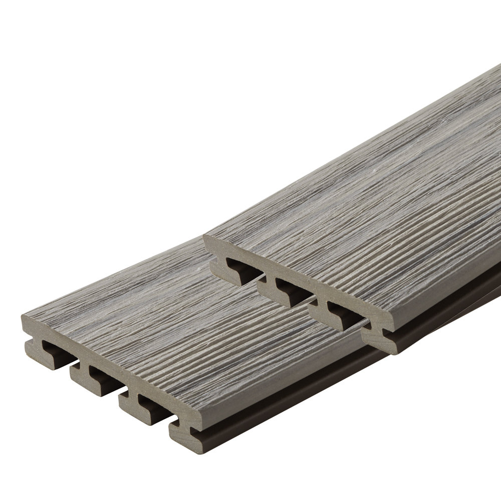 I-Series 96" x 5.35" Composite Interlocking Deck Plank (Set of 2) Fortress Building Products 