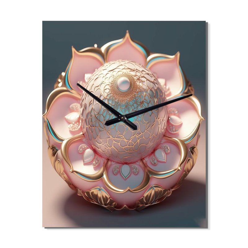 Exquis horloge murale Mandala I - Boho Mandala, Grand