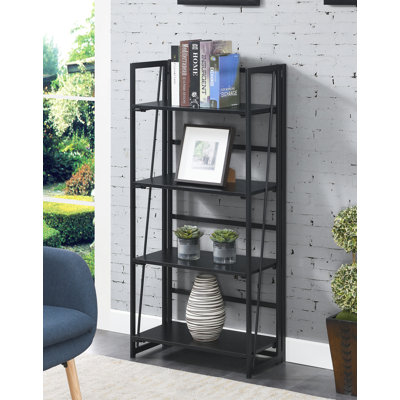 Étagère à livres en fer H 49,5 po x l 23,75 po Clyde