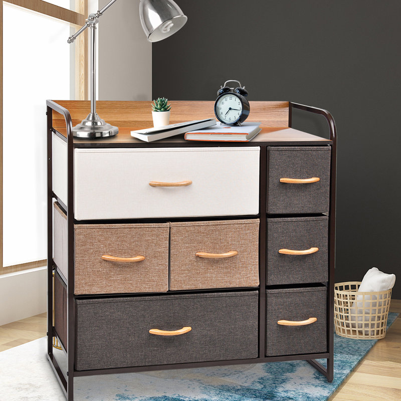 Commode de rangement 7 tiroirs Anatoli