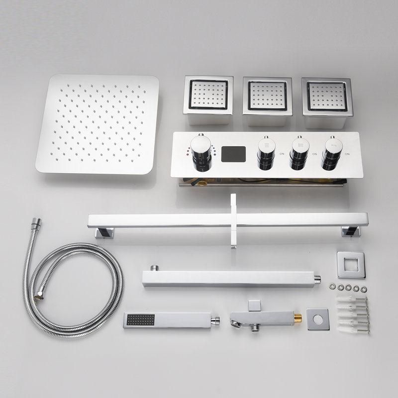 All-In-One Kit with Rough in-Valve, Chrome