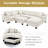 Living Room 111.8" U - Shaped White Chenille Sectional With Movable Storage , 6 Seats, Rolled Arms And Foam Based Seating System For Stylish