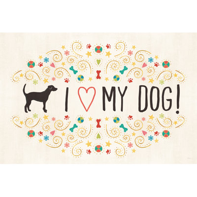 Otomi Dogs I by Veronique Charron - Wrapped Canvas Print