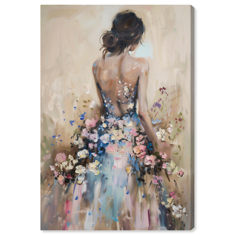 «Dress in Spring Bloom» par Art Remedy, Toile tendue, H 54 po x l 36 po