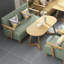 Banc rembourré en similicuir Simple Casual