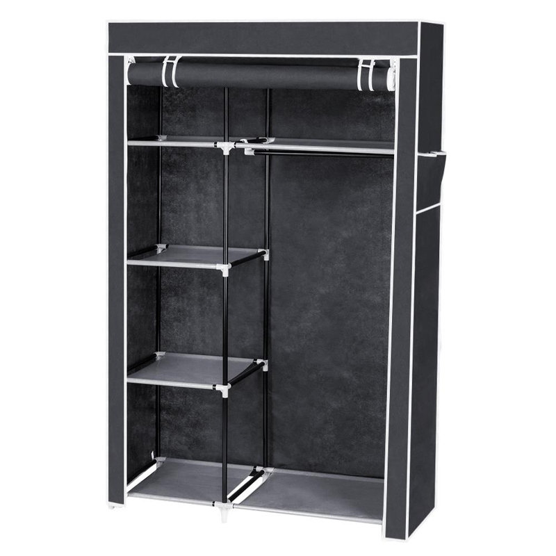104.9cm Portable Wardrobe, Grey