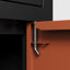  Boîte aux lettres extérieure en acier 36,6 po, boîte aux lettres sur pied autoportante, rangement intégré durable, convient aux cours intérieures et aux espaces de bureau