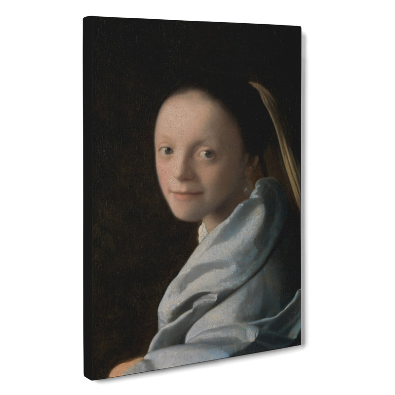 Study Of A Young Woman by Johannes Vermeer - Wrapped Canvas, 35cm H x 35cm W x 3cm D