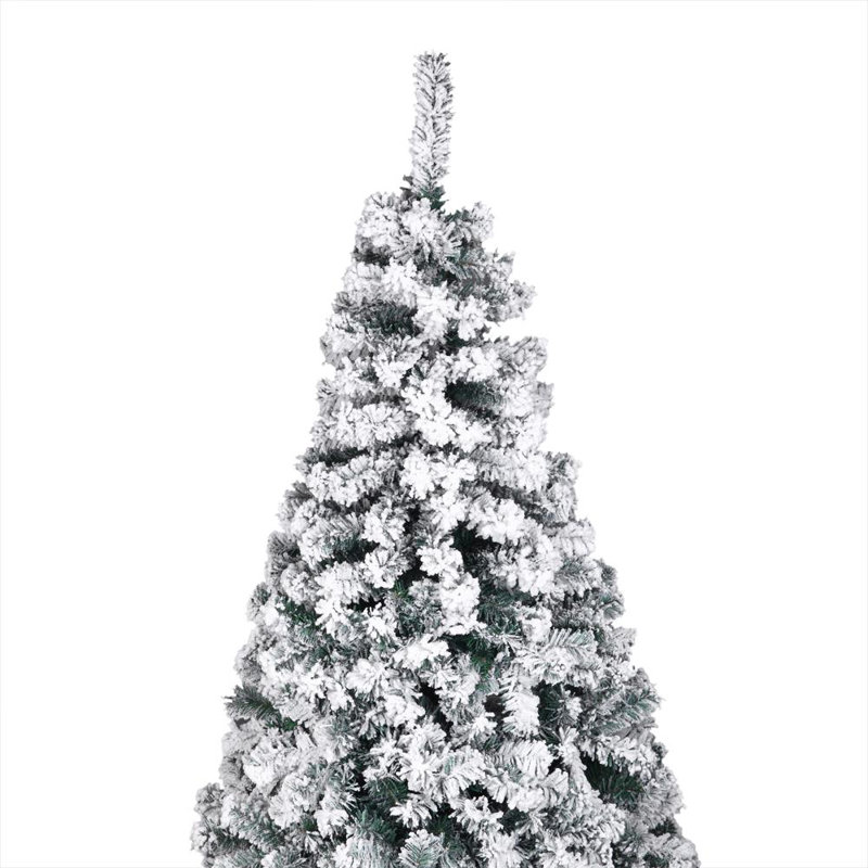 Sapin de Noël artificiel blanc, 7 pi
