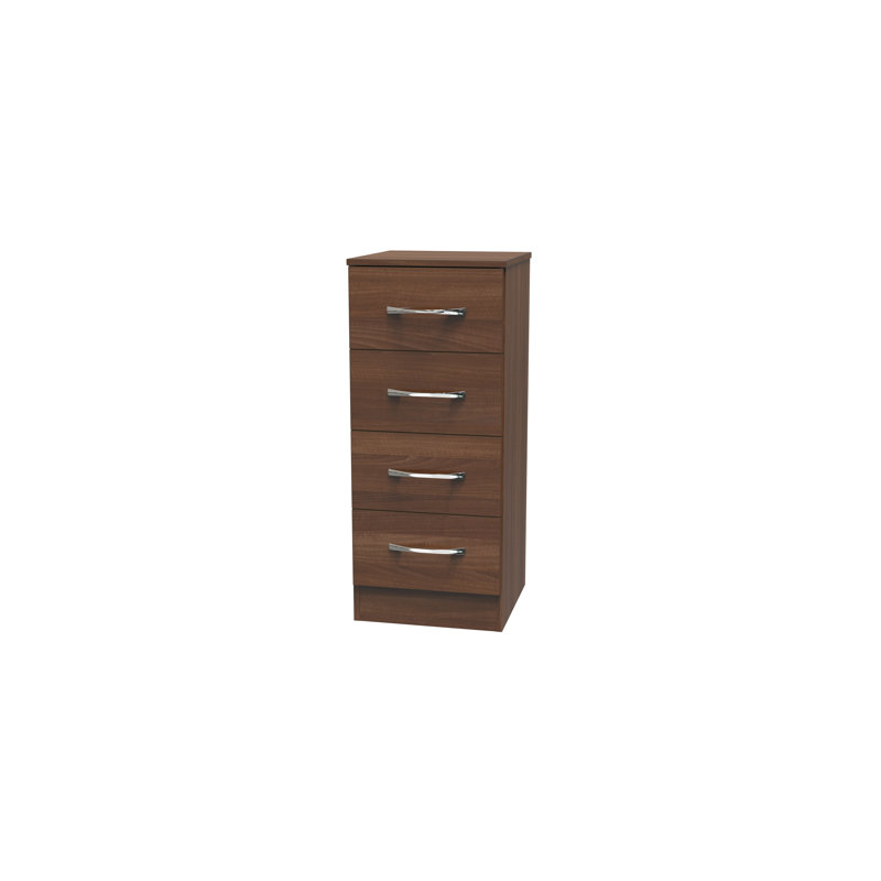 Tabatha 39.5cm W 4 - Drawer Chest of Drawers, Walnut