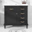 Ensemble de meuble-lavabo 36 po avec lavabo en céramique, tiroirs basculants, armoire de rangement avec tablette de porte-1182693466
