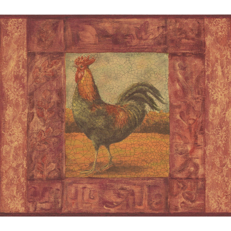 Bordure de papier peint Douglas, Rouge