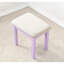 Attrayante coiffeuse et tabouret en bois mauve avec miroir de rangement 3 compartiments à 3 tiroirs-2114423430