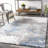 Maez Abstract Blue/Gray Area Rug-1233181574